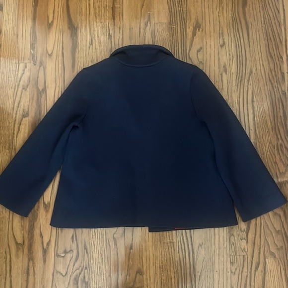 Anthro Moth Anthropologie Navy/Red Amoruso Cardigan Jacket Size S - Picture 9 of 9